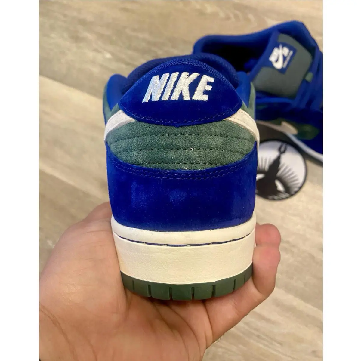Nike shoes - Nike SB Dunk Low Pro - HF3704-400 - Deep Royal Blue / Sail / Vintage Green (UPC: 197594158917) 0