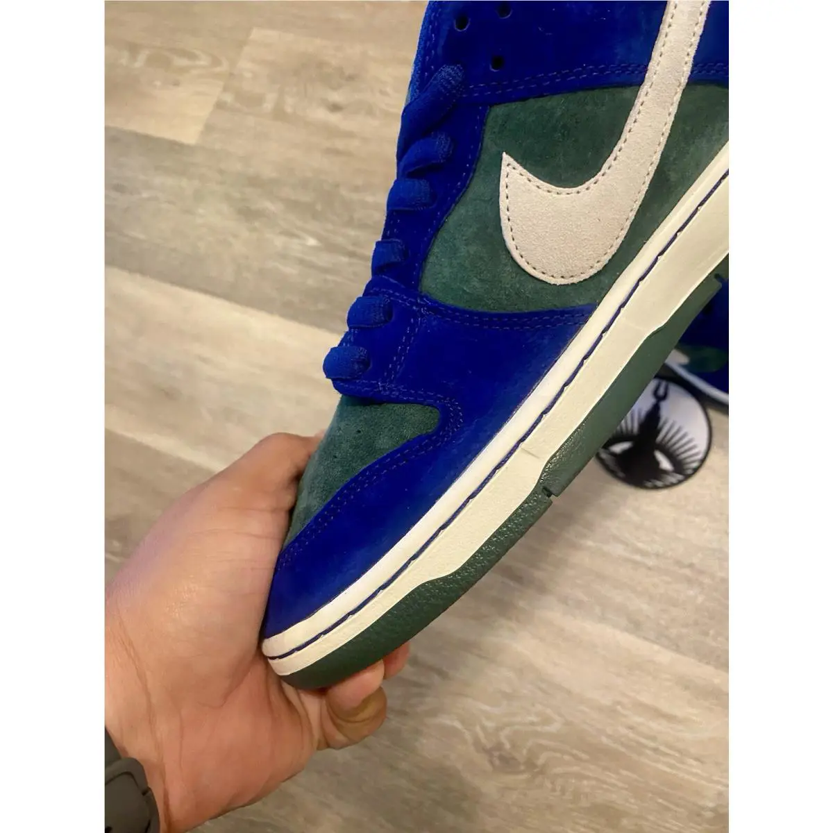 Nike shoes - Nike SB Dunk Low Pro - HF3704-400 - Deep Royal Blue / Sail / Vintage Green (UPC: 197594158917) 2