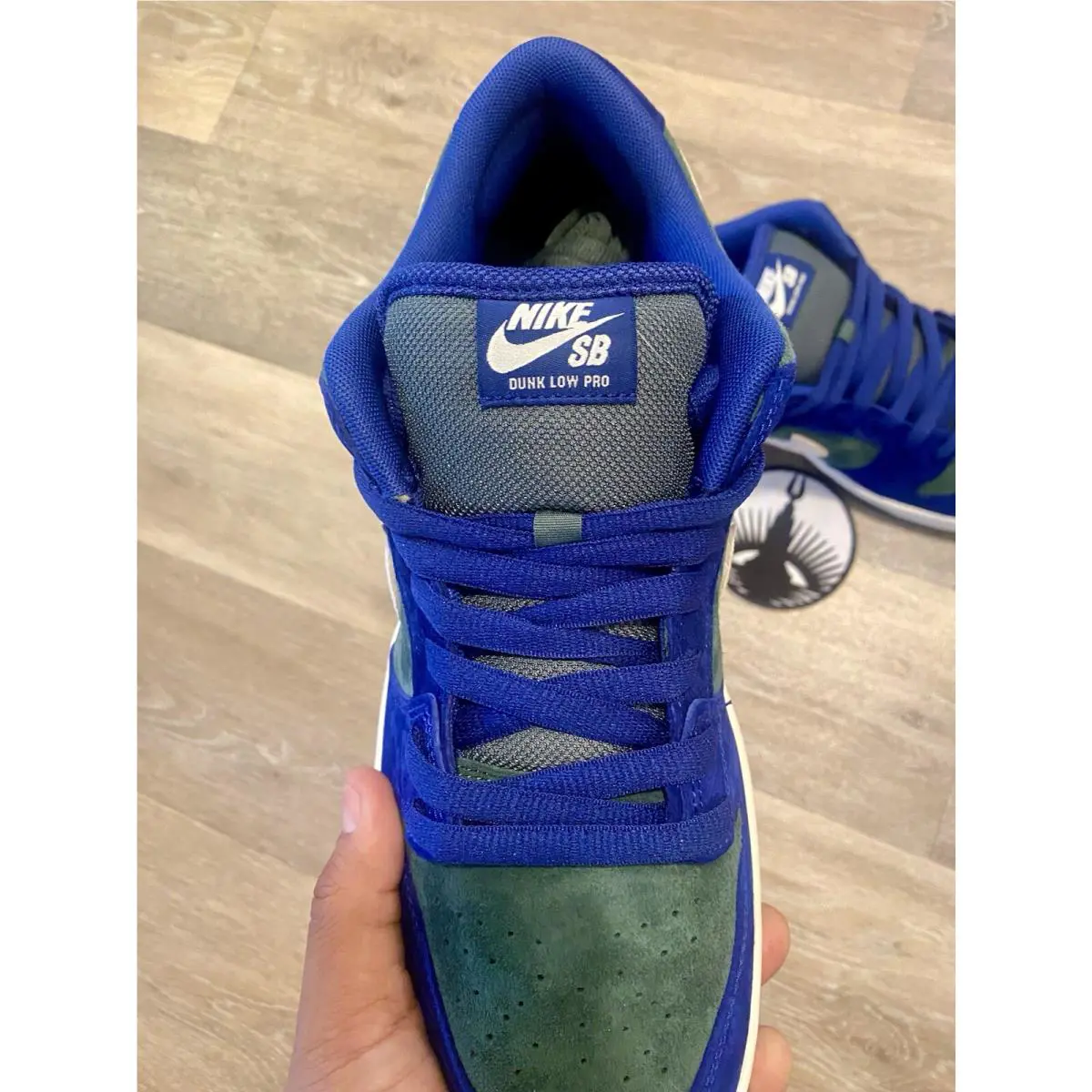 Nike shoes - Nike SB Dunk Low Pro - HF3704-400 - Deep Royal Blue / Sail / Vintage Green (UPC: 197594158917) 6