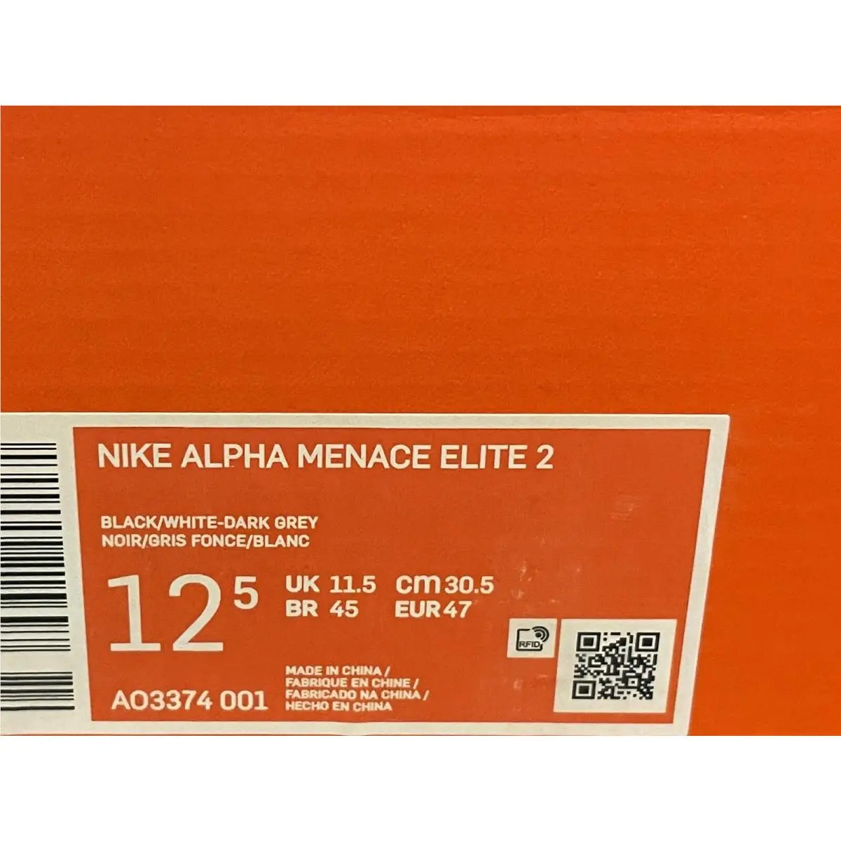 Nike shoes - Nike Alpha Menace Elite 2 - AO3374-001 - Black 7