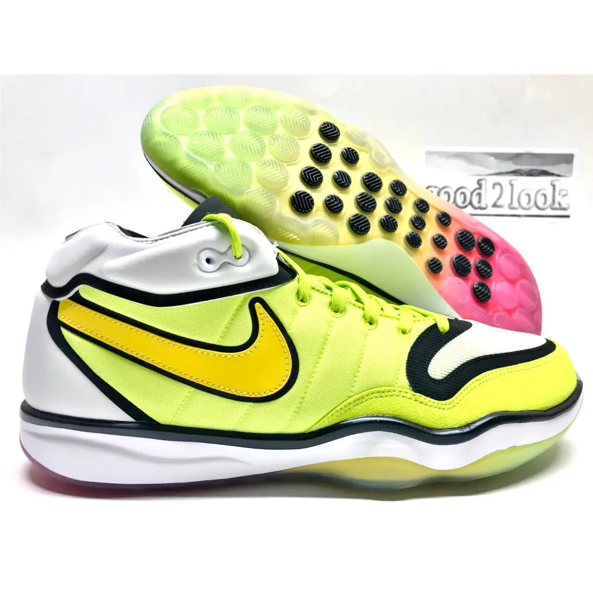 Nike Air Zoom G.t. Hustle 2 Talaria Cyber/vivid Sulfur SZ Men`s 15 DJ9405-300