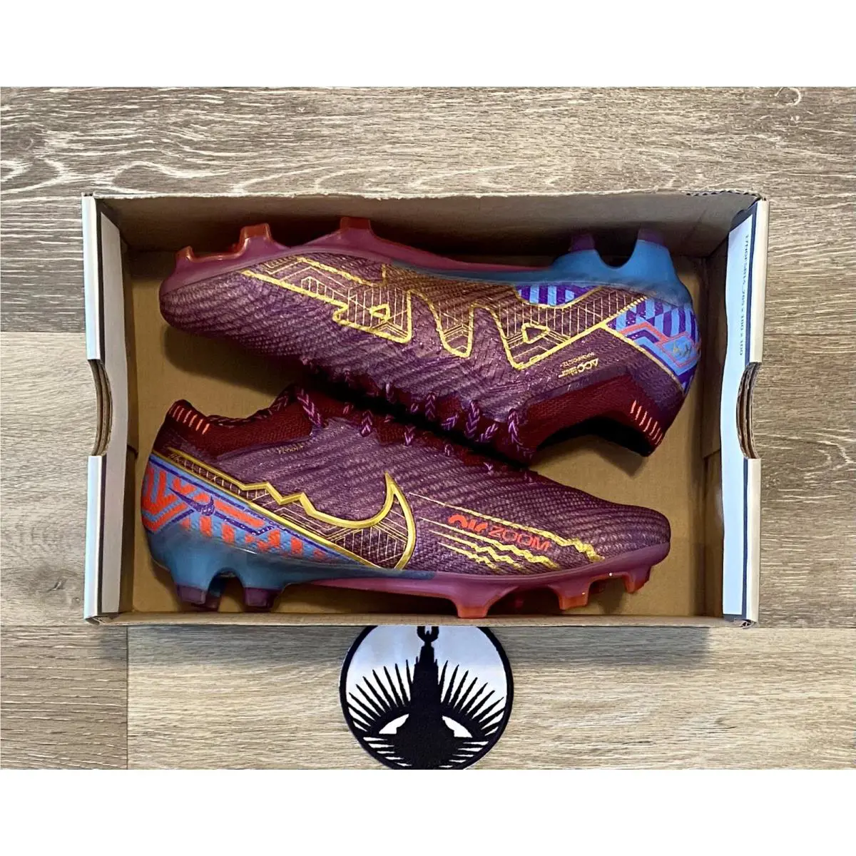 Nike shoes - Nike Zoom Mercurial Vapor 15 Elite FG - DR9996-694 - Dark Beetroot/University Blue/Vivid Purple/Metallic Vivid Gold (UPC: 196149229034) 5