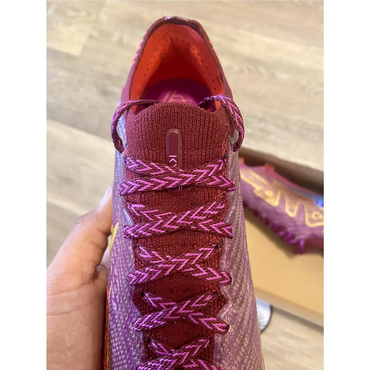 Nike shoes - Nike Zoom Mercurial Vapor 15 Elite FG - DR9996-694 - Dark Beetroot/University Blue/Vivid Purple/Metallic Vivid Gold (UPC: 196149229034) 6