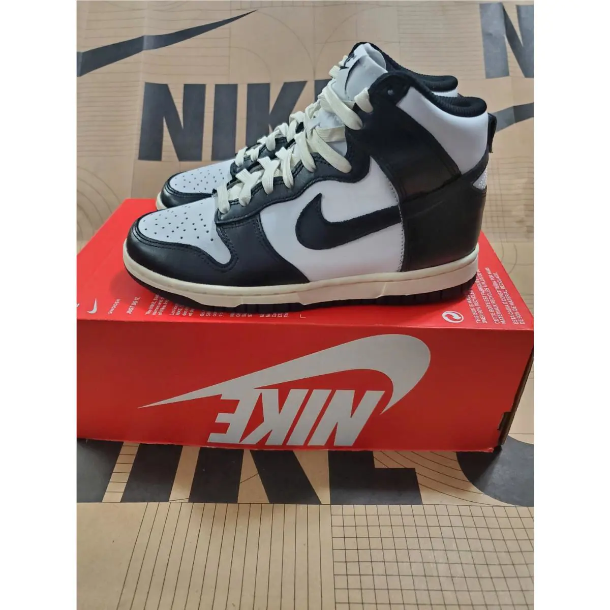 Nike shoes - Nike Dunk High - Dunk High - DQ8581-100 - Multicolor, Manufacturer: White / Black / Coconut Milk 0