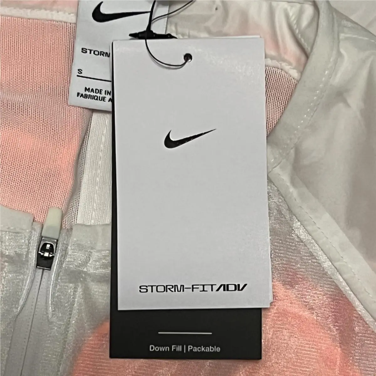 Nike clothing - Nike Storm-FIT ADV Run Division Women`s Running Jacket - DD6419-601 - Pink Oxford/Sail (UPC: 0195243274278) 3