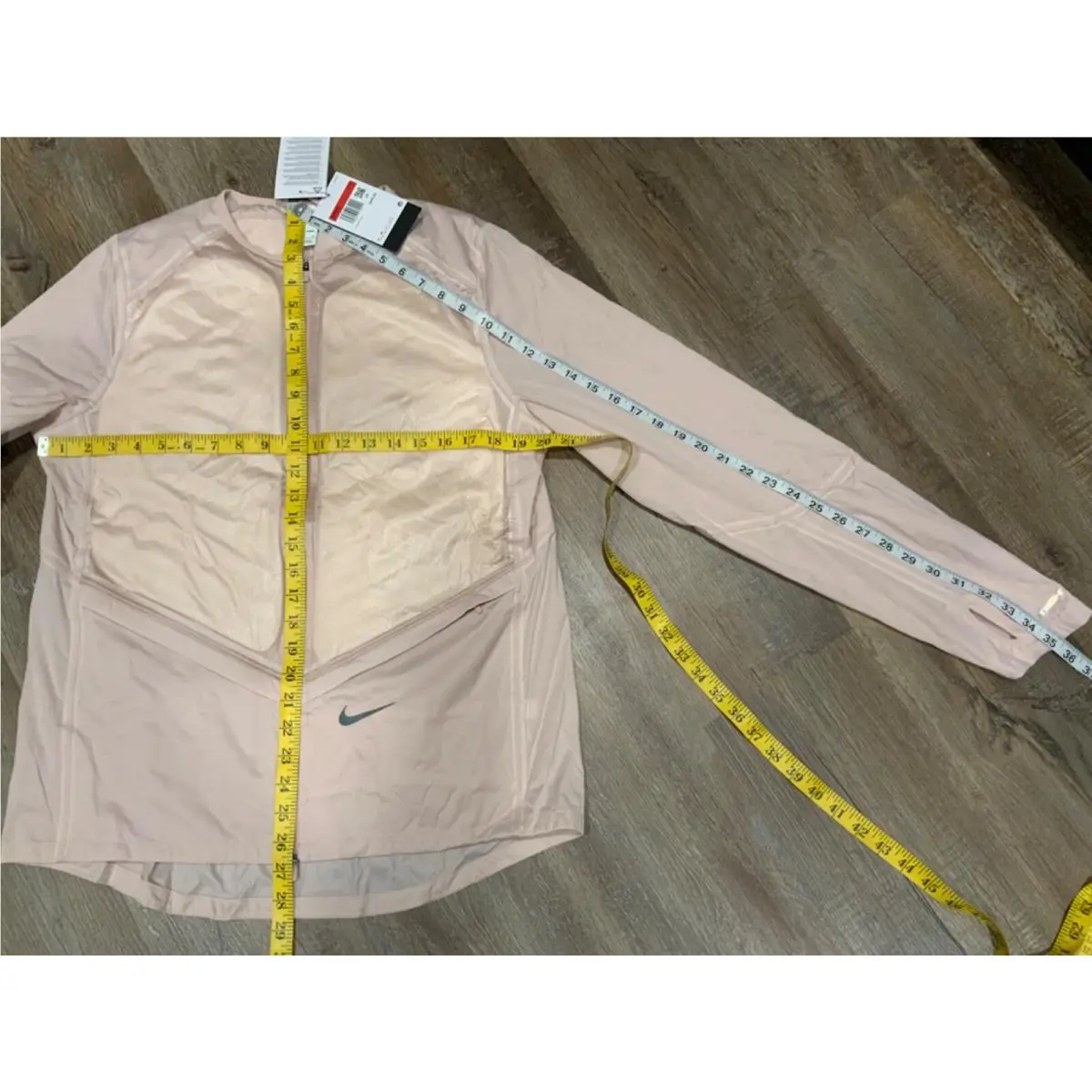 Nike clothing - Nike Storm-FIT ADV Run Division Women`s Running Jacket - DD6419-601 - Pink Oxford/Sail (UPC: 0195243274278) 6