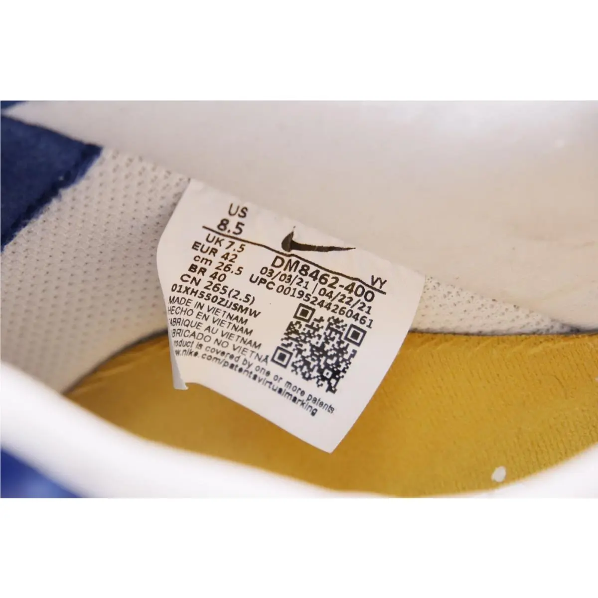 Nike shoes - Undefeated x Nike Air Force 1 SP - DM8462-400 - Blue (UPC: 0195244260461) 12