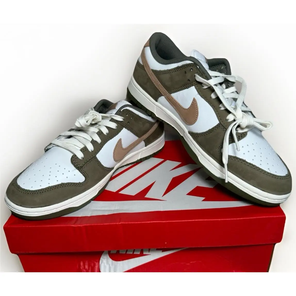 Nike Dunk Low Retro Prm Medium Olive Hemp FQ8250-200 Size: 9.5