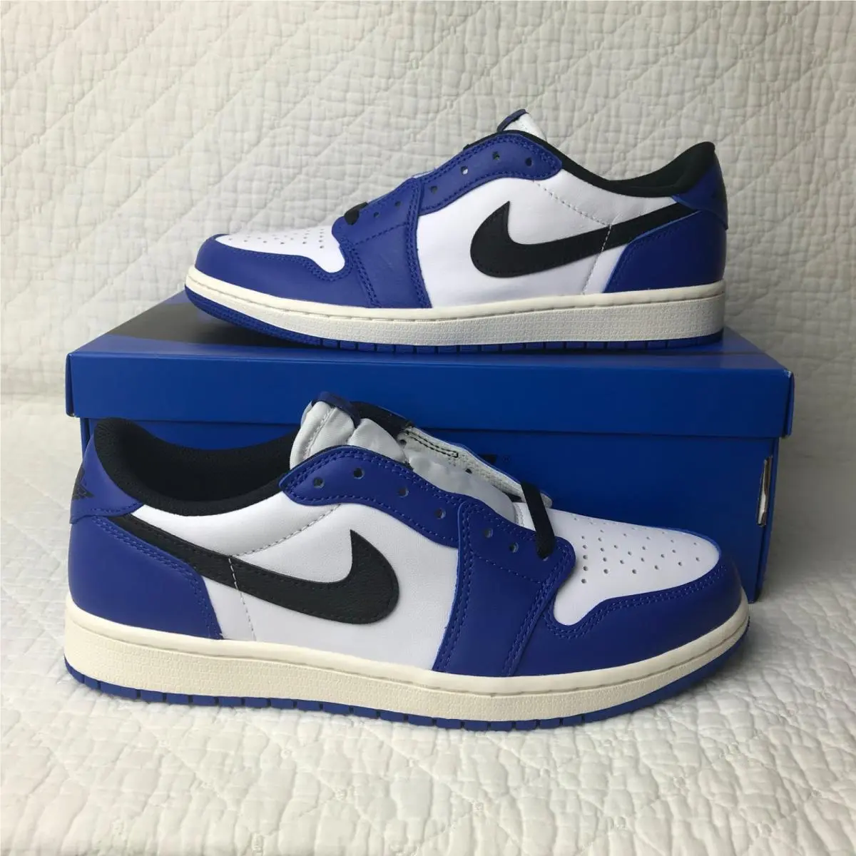 Nike Air Jordan 1 Retro Low OG Shoes Men’s SZ 8.5 Game Royal White CZ0790-140