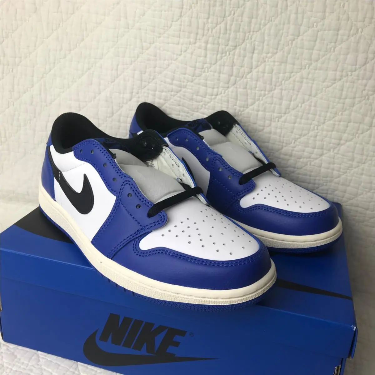 Nike shoes - Air Jordan 1 Low - Air Low - CZ0790-140 - White,Black,Game Royal-Sail 8