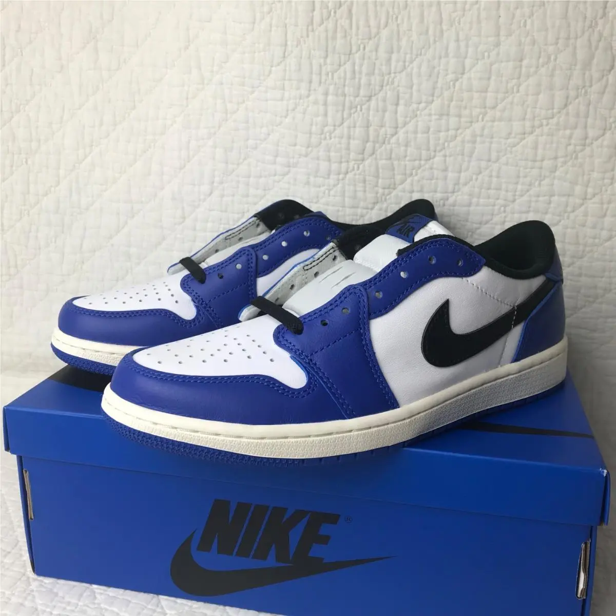 Nike shoes - Air Jordan 1 Low - Air Low - CZ0790-140 - White,Black,Game Royal-Sail 5