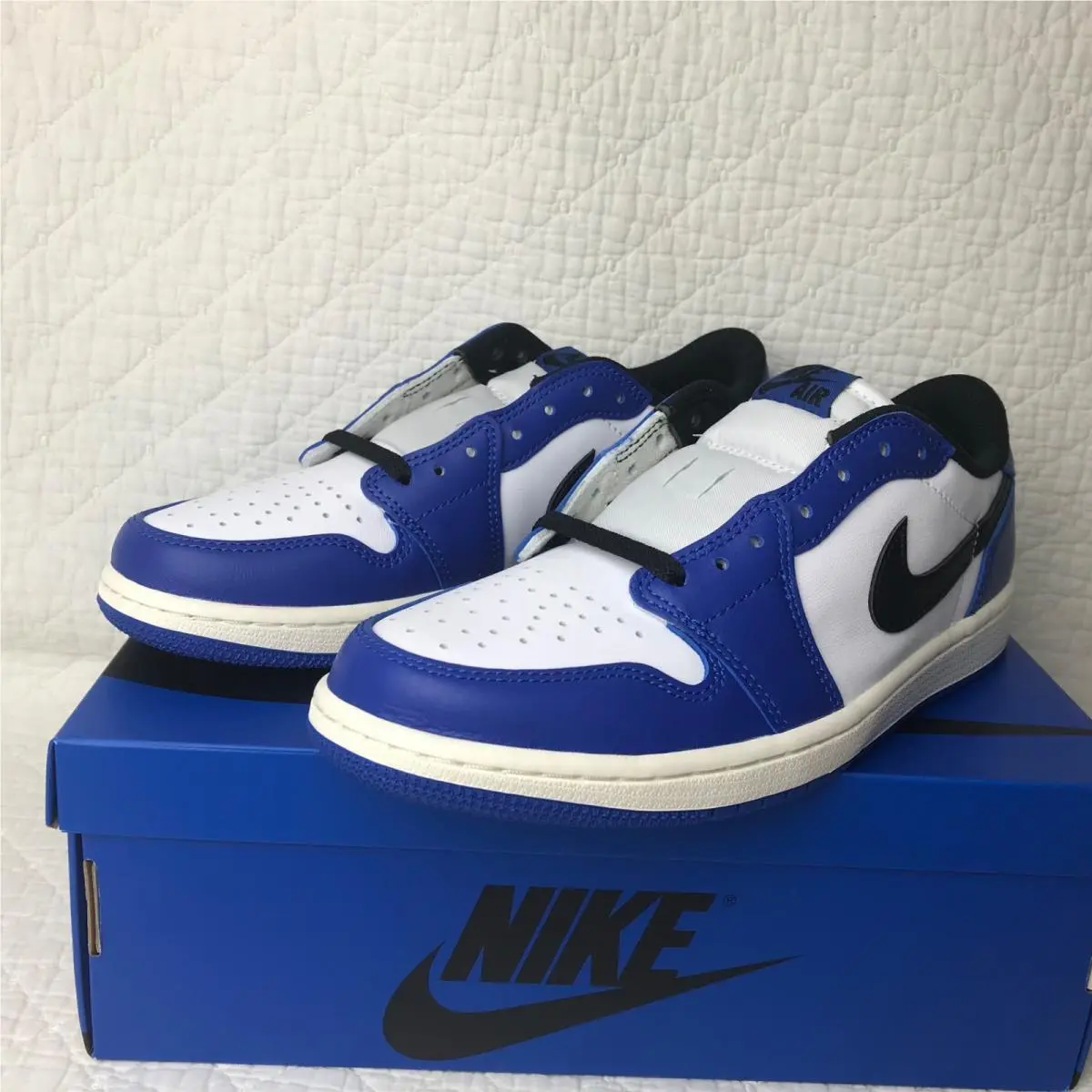 Nike shoes - Air Jordan 1 Low - Air Low - CZ0790-140 - White,Black,Game Royal-Sail 6