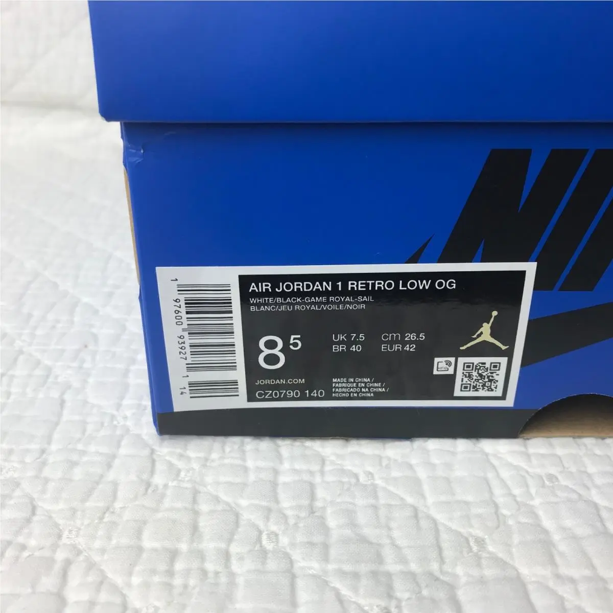 Nike shoes - Air Jordan 1 Low - Air Low - CZ0790-140 - White,Black,Game Royal-Sail 10