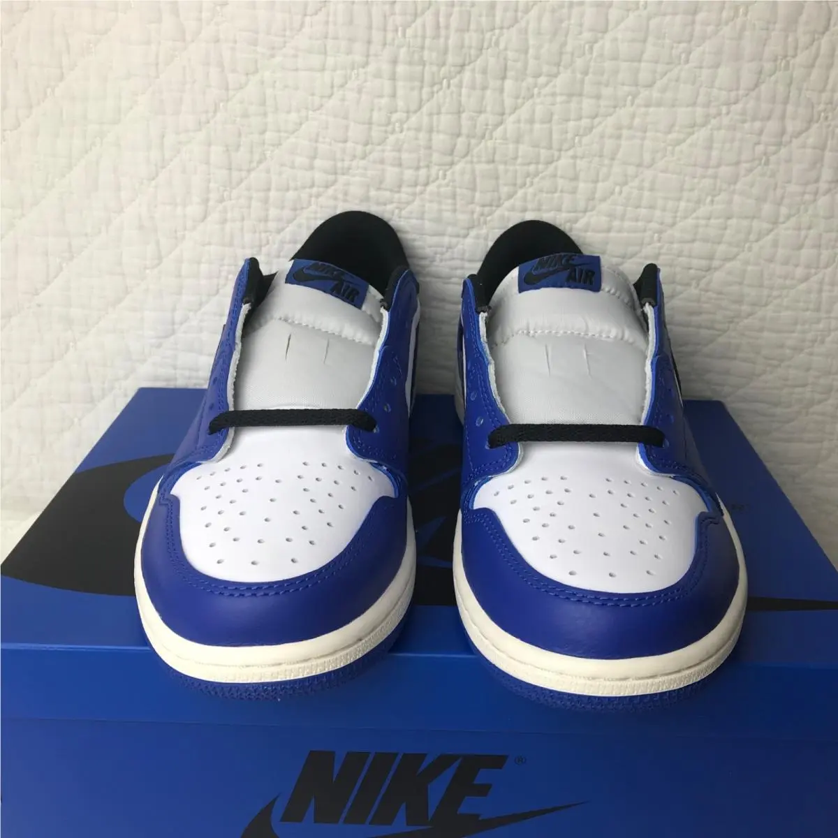 Nike shoes - Air Jordan 1 Low - Air Low - CZ0790-140 - White,Black,Game Royal-Sail 3