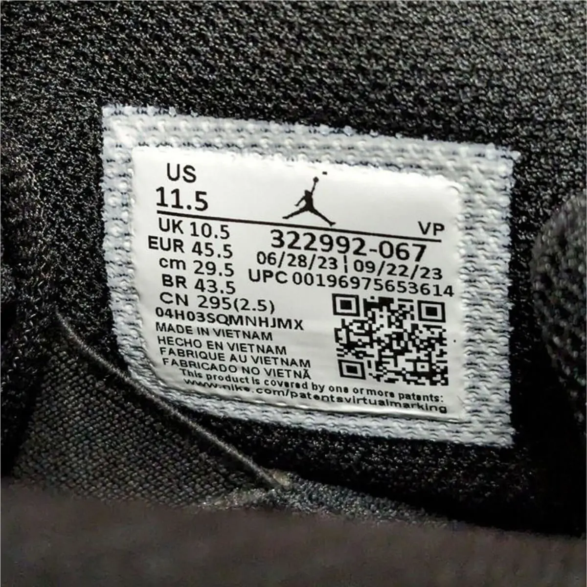 Nike shoes - Air Jordan 6 Rings - Air Rings - 322992-067 - Black (UPC: 196975653614) 5