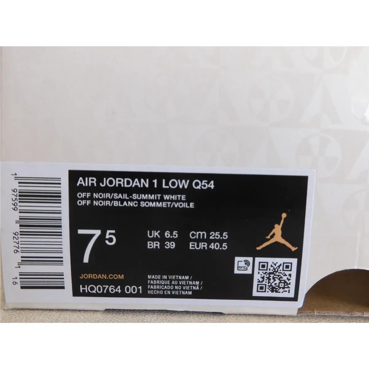 Nike shoes - Air Jordan 1 Low - Air Low - HQ0764 001 - Black (UPC: 197599927761) 3
