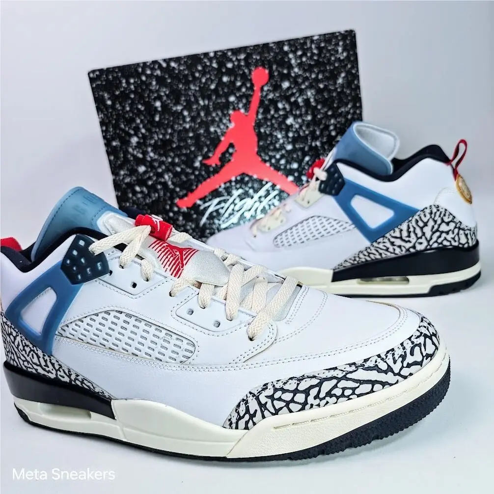 Air Jordan US 13 Men`s White Navy Blue Red Nike Retro Spizike Low HM3712 164