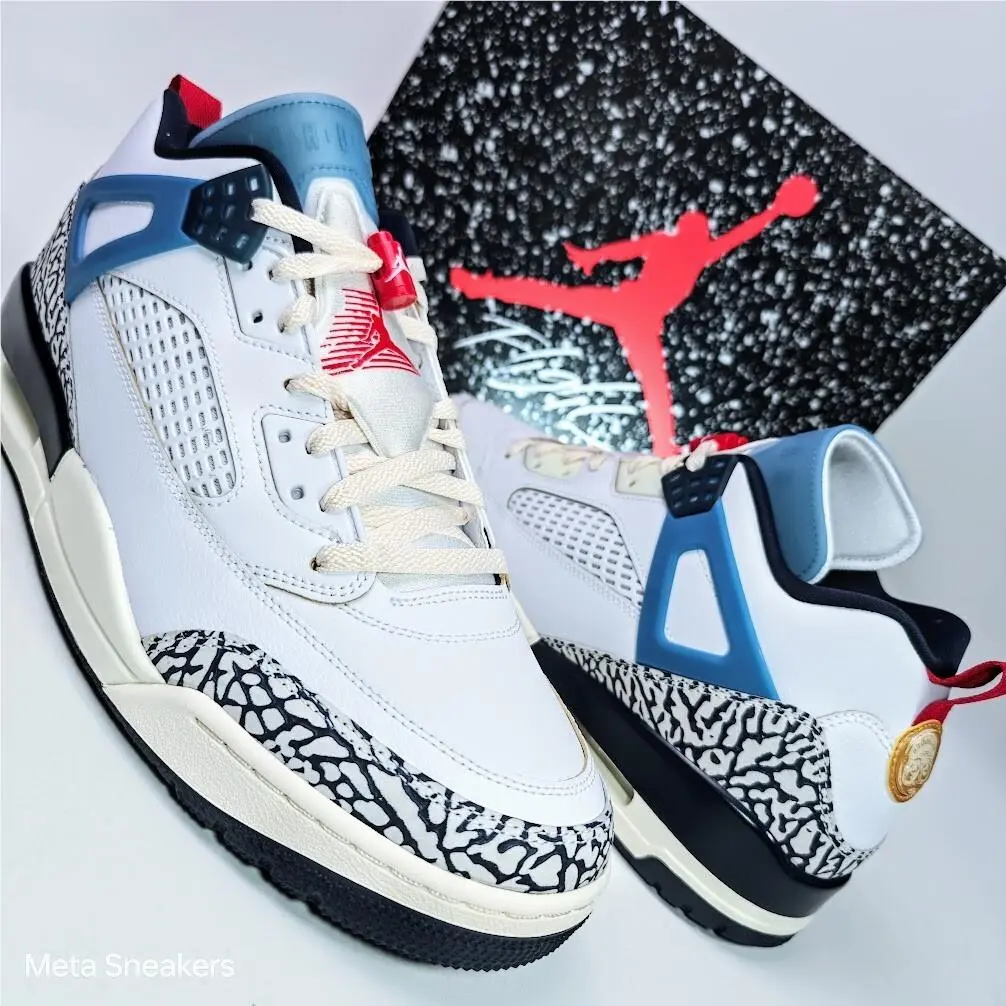 Nike shoes - Air Jordan Spizike - Air Spizike - HM3712-164 - White/Armory Navy/Aegean Storm/Gym Red 2