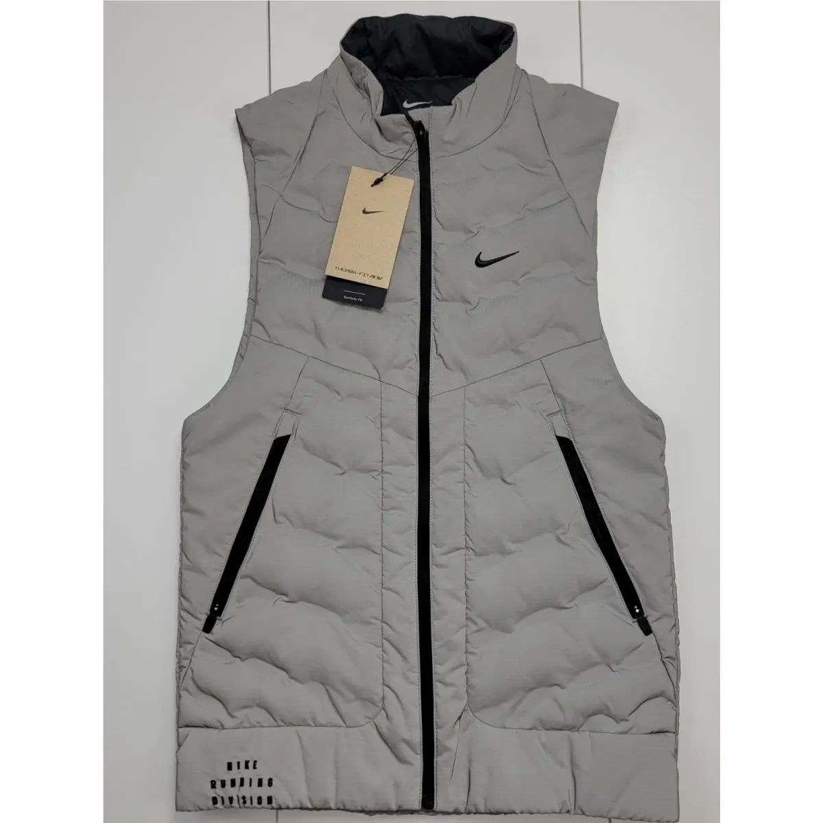 Nike Therma-fit Adv Reflective Silver Running Vest FZ1131 035 Men’s Size Xxs