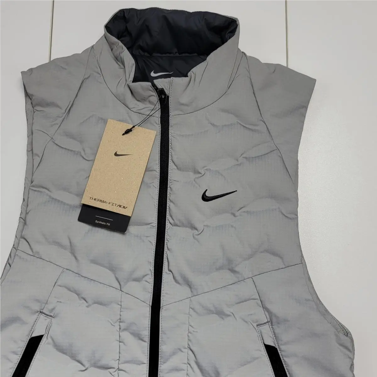 Nike clothing - Nike Therma-Fit ADV Running Vest - FZ1131 035 - Silver 4