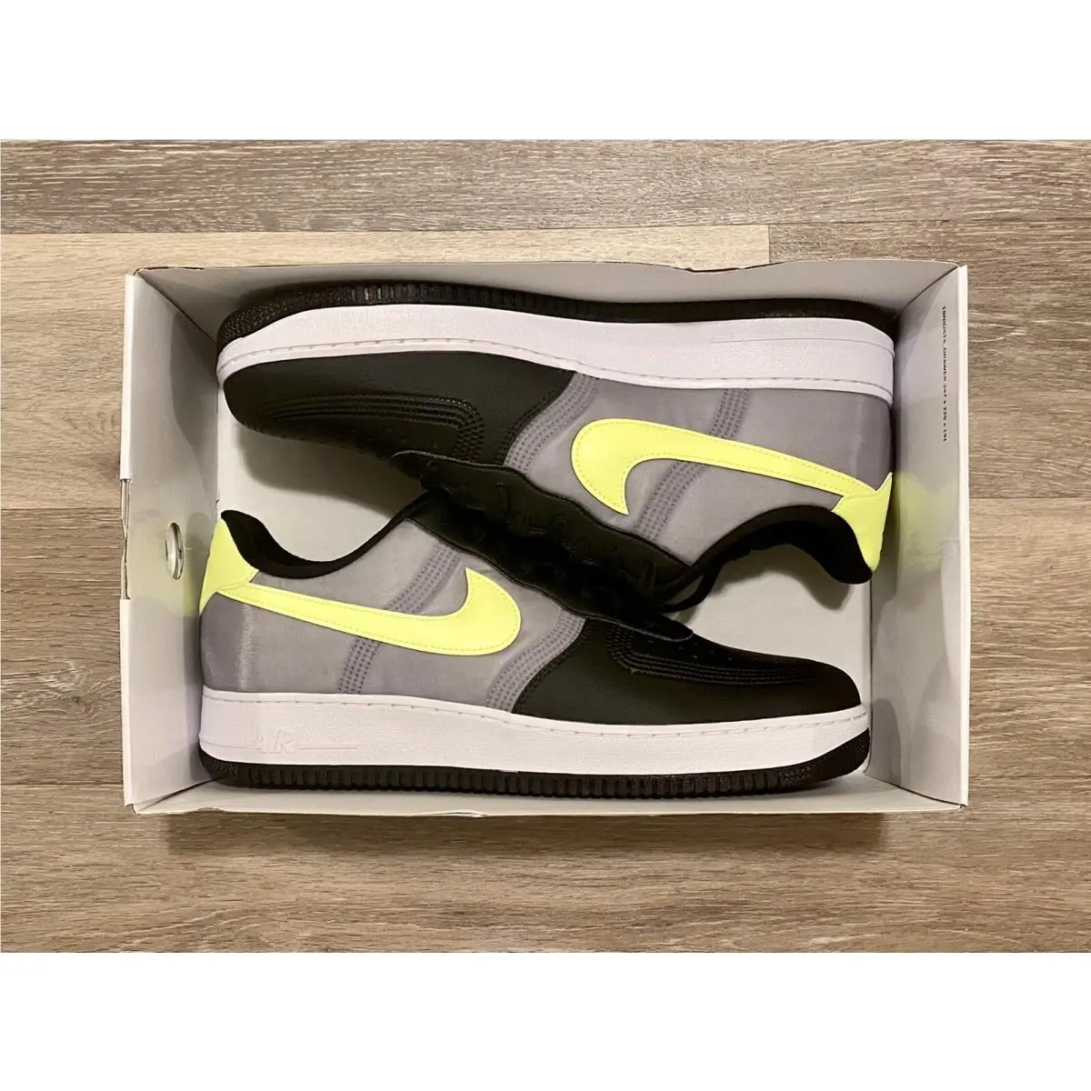 Nike shoes - Nike Air Force 1 ID - DN4164-991 - Black-Light Volt-Metallic Grey (UPC: 195238095864) 5
