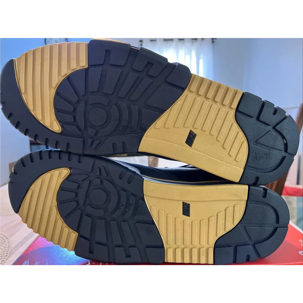 Nike shoes - Nike Air Trainer 1 - Air Trainer - FJ6196-001 - Black / Gold Leaf-Anthracite 9
