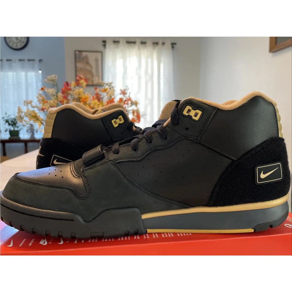 Nike shoes - Nike Air Trainer 1 - Air Trainer - FJ6196-001 - Black / Gold Leaf-Anthracite 0