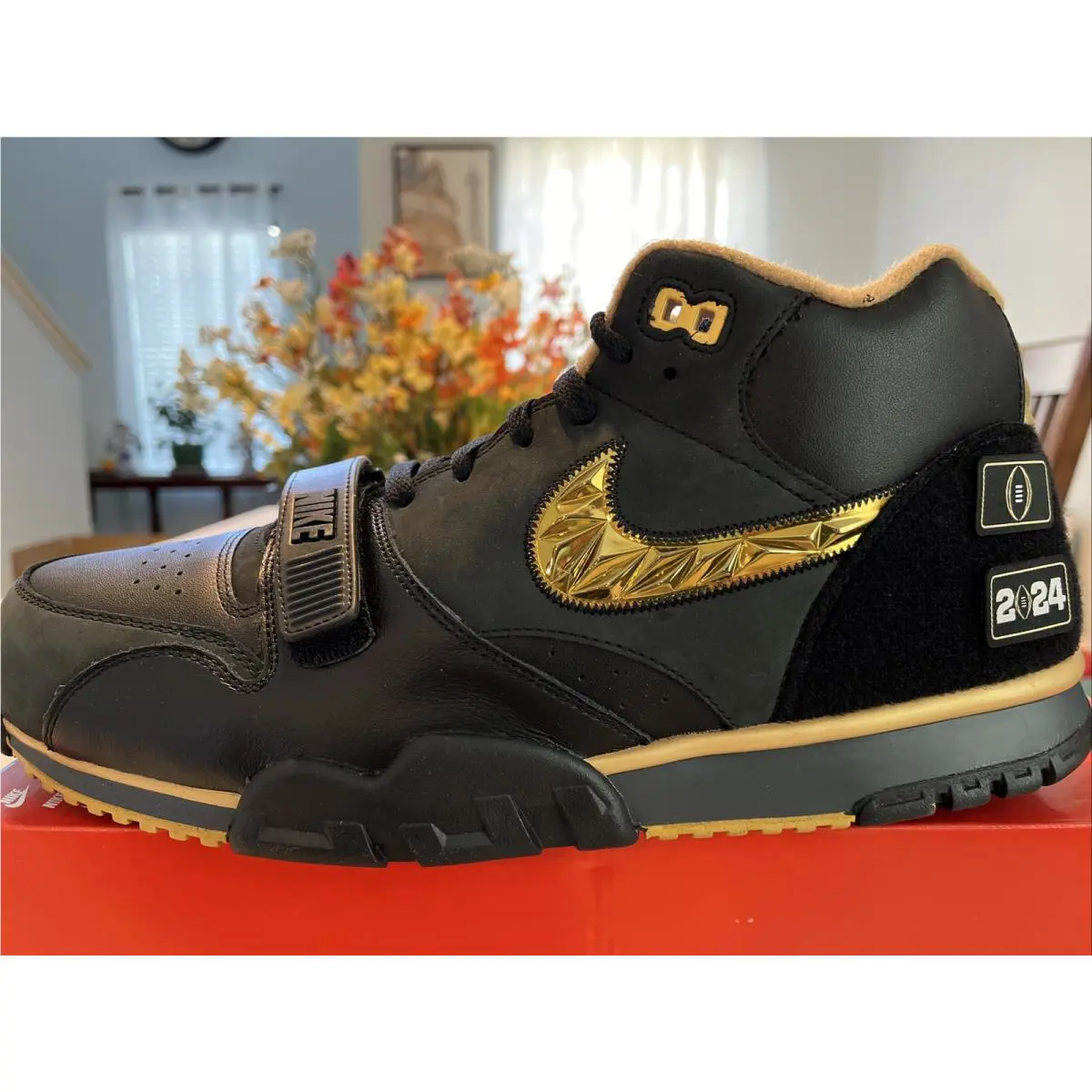 Nike shoes - Nike Air Trainer 1 - Air Trainer - FJ6196-001 - Black / Gold Leaf-Anthracite 2