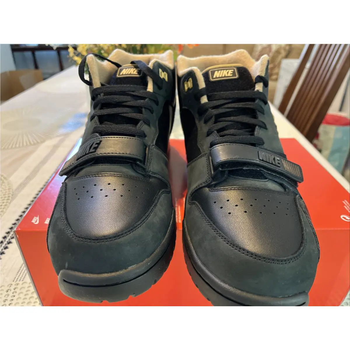 Nike shoes - Nike Air Trainer 1 - Air Trainer - FJ6196-001 - Black / Gold Leaf-Anthracite 3