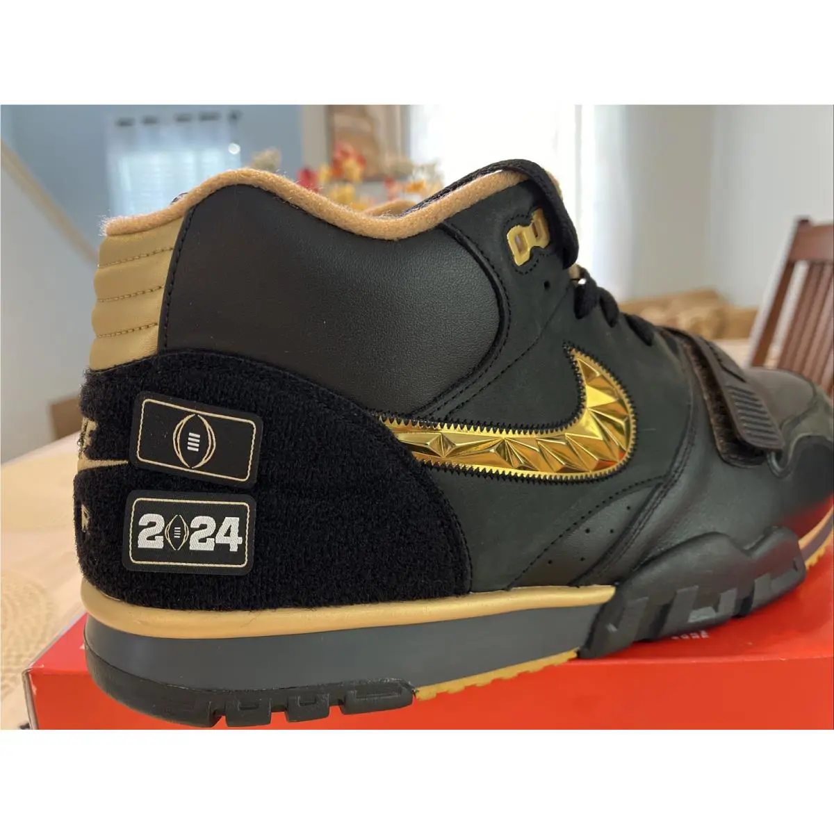 Nike shoes - Nike Air Trainer 1 - Air Trainer - FJ6196-001 - Black / Gold Leaf-Anthracite 5