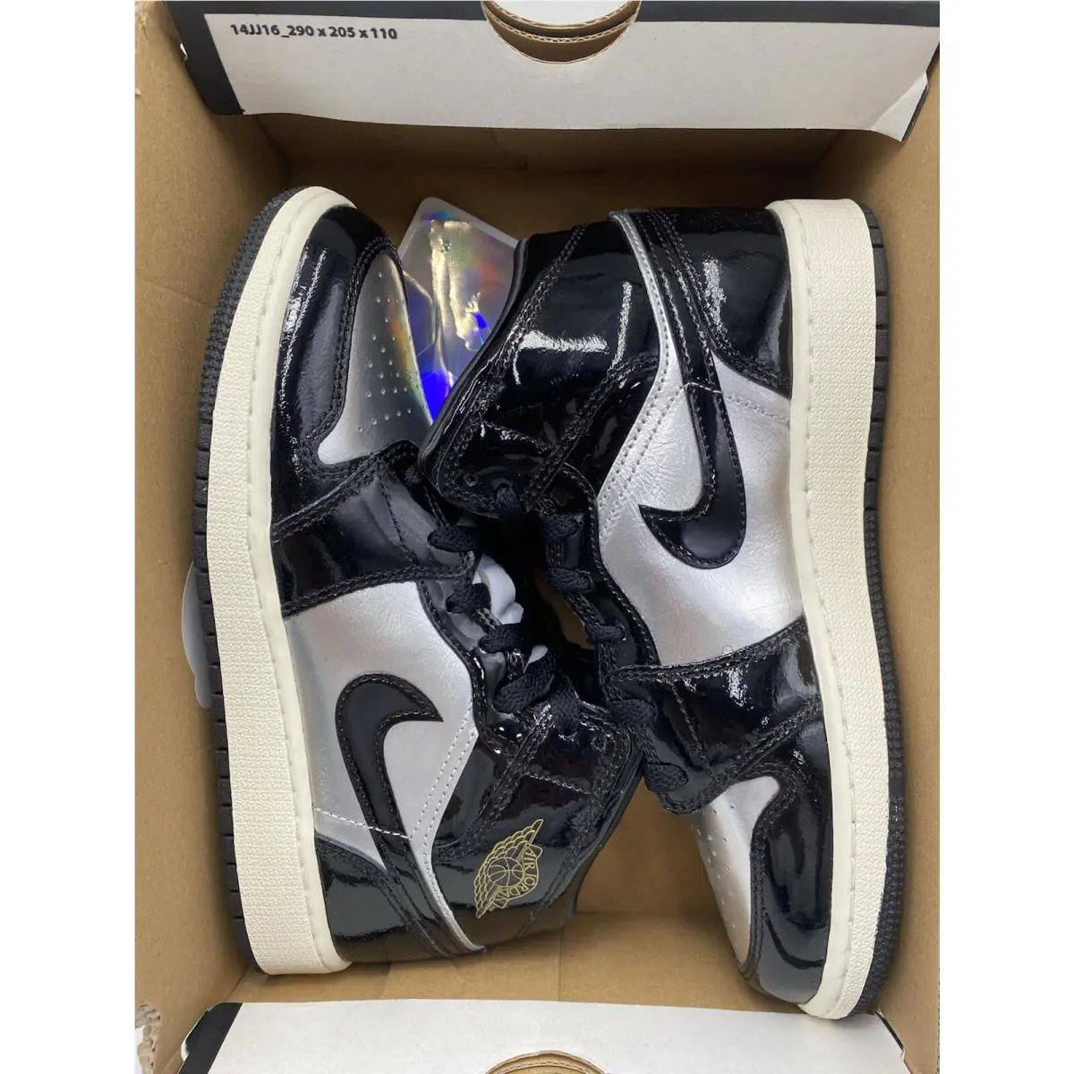 Nike shoes - Air Jordan Retro - Air Retro - FZ3938-001 - Black/Metallic Silver/Sail/Metallic Gol (UPC: 0197600886100) 5
