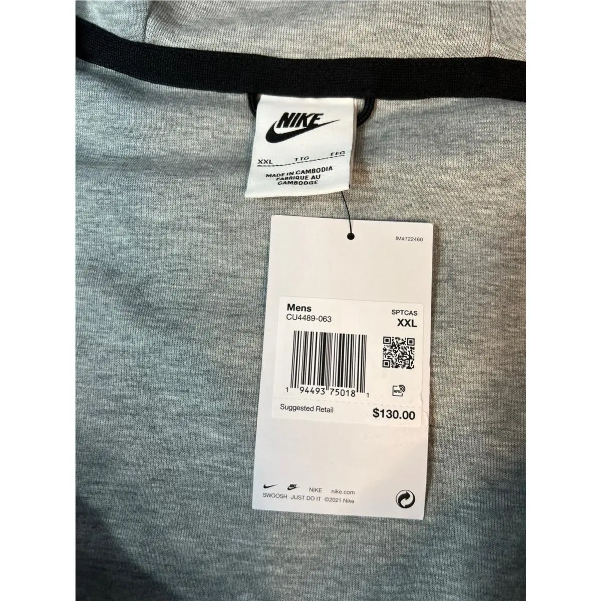 Nike clothing - CU4489-010 - CU4489-010 - Gray (UPC: 0194493750181) 8