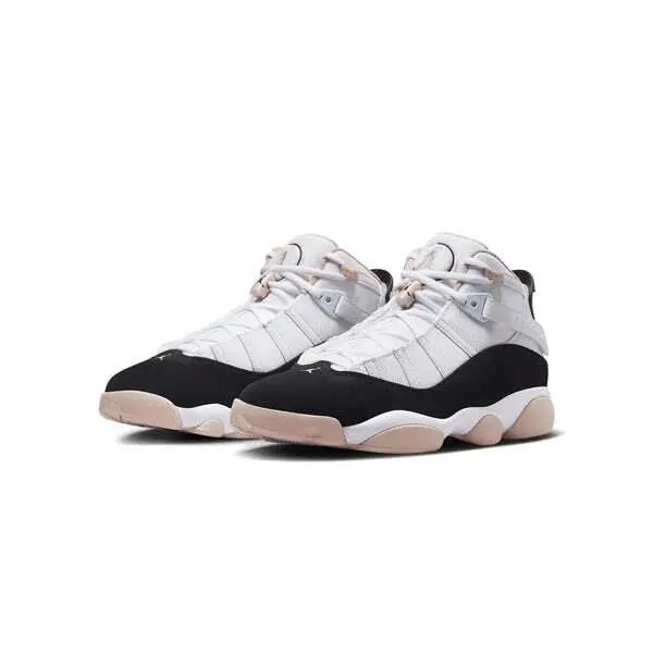 Nike Jordan 6 Rings White Black Fossil Sz 11.5 322992 112 Basketball Shoes