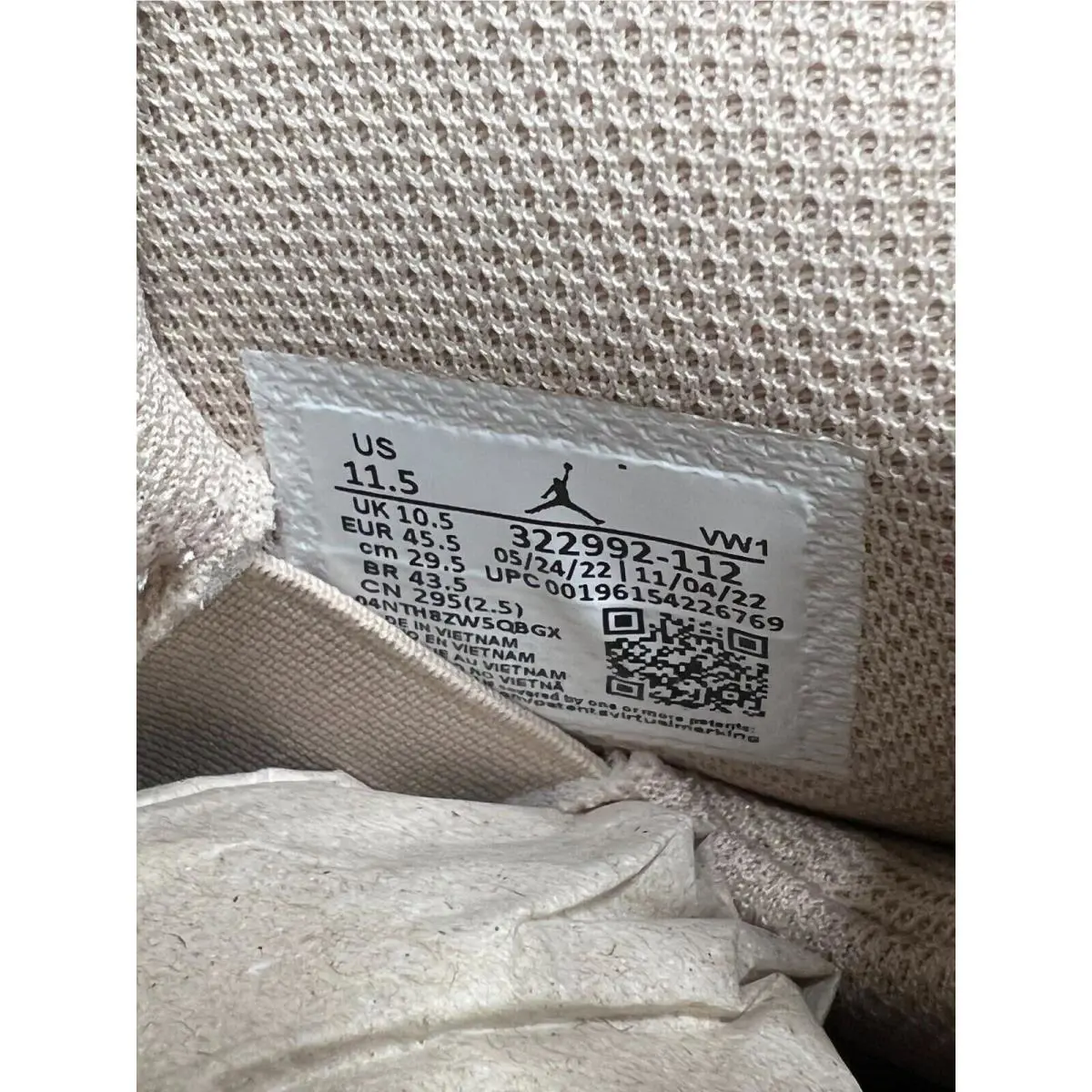 Nike shoes - 322992 - 322992-112 - White/Fossil Stone/Black (UPC: 196154226769) 9