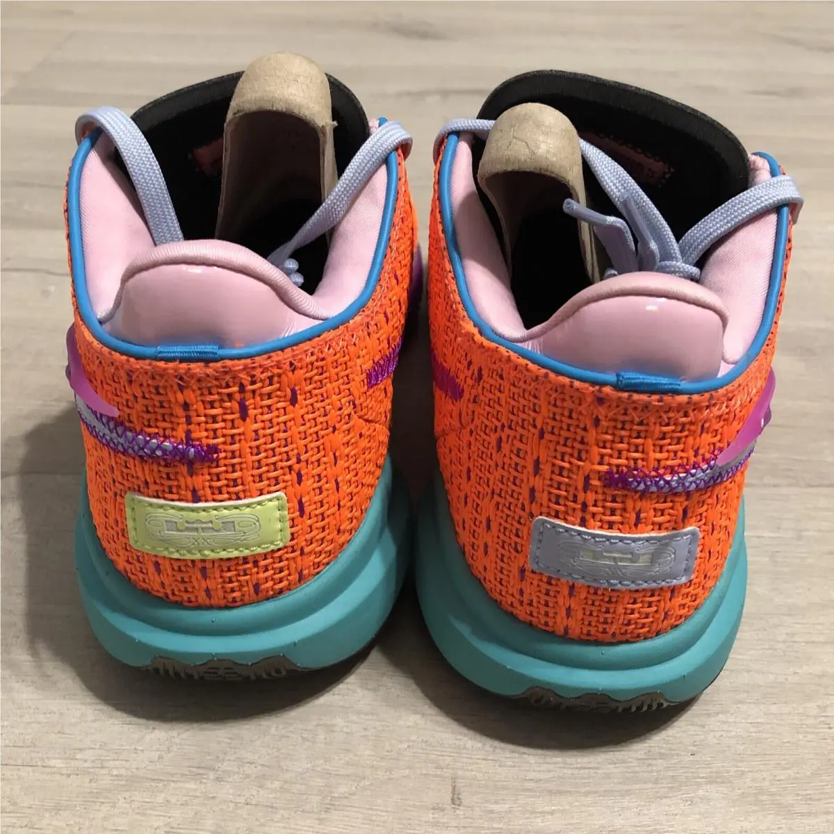 Nike shoes - Nike LeBron 20 - LeBron - DJ5423-800 - Total Orange/Vivid Purple/Green Strike/Hot Punch 9