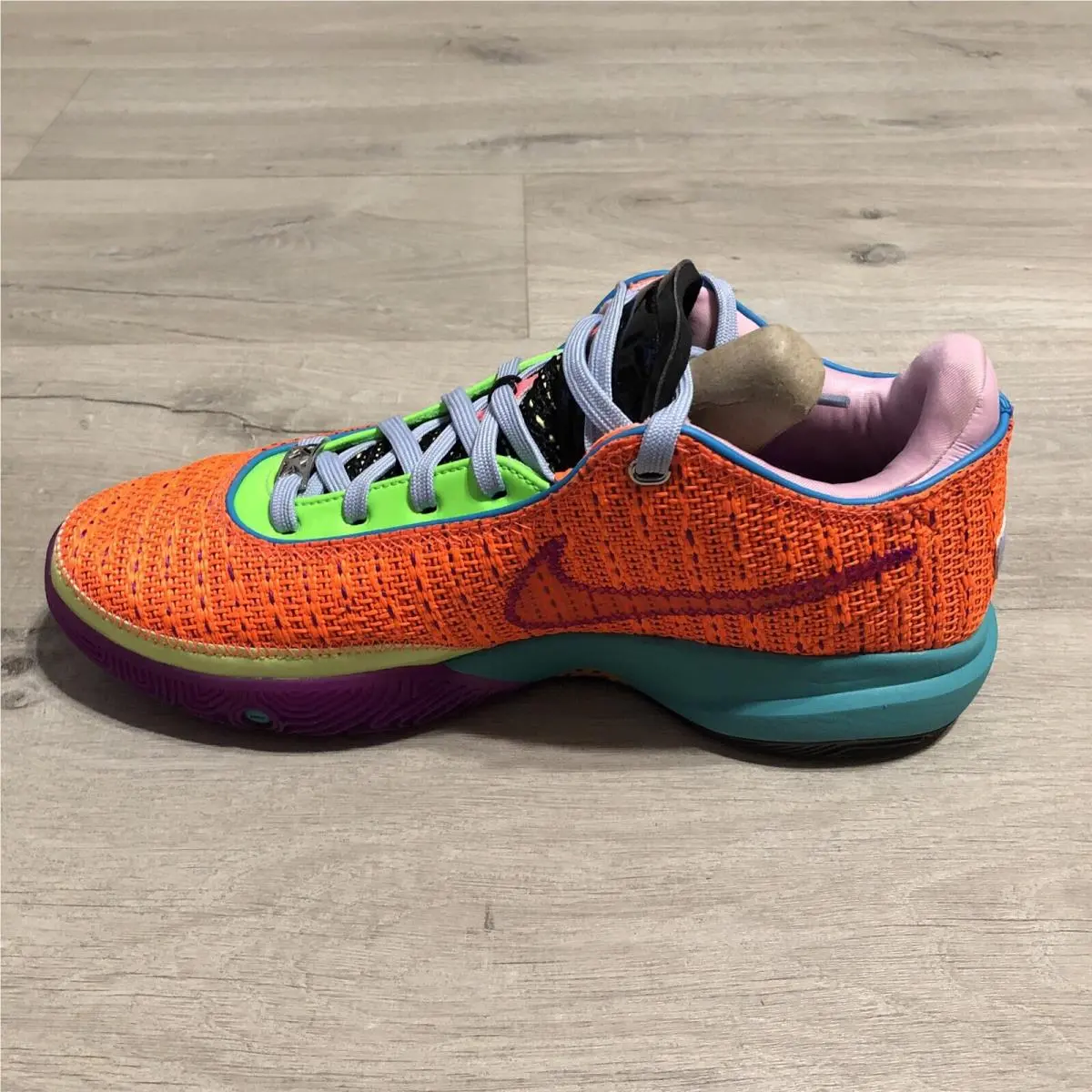 Nike shoes - Nike LeBron 20 - LeBron - DJ5423-800 - Total Orange/Vivid Purple/Green Strike/Hot Punch 8