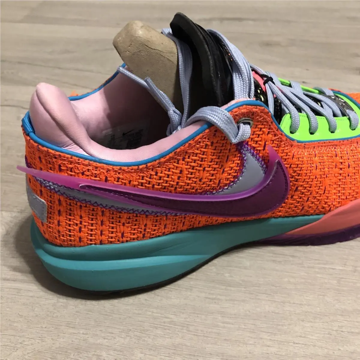 Nike shoes - Nike LeBron 20 - LeBron - DJ5423-800 - Total Orange/Vivid Purple/Green Strike/Hot Punch 6