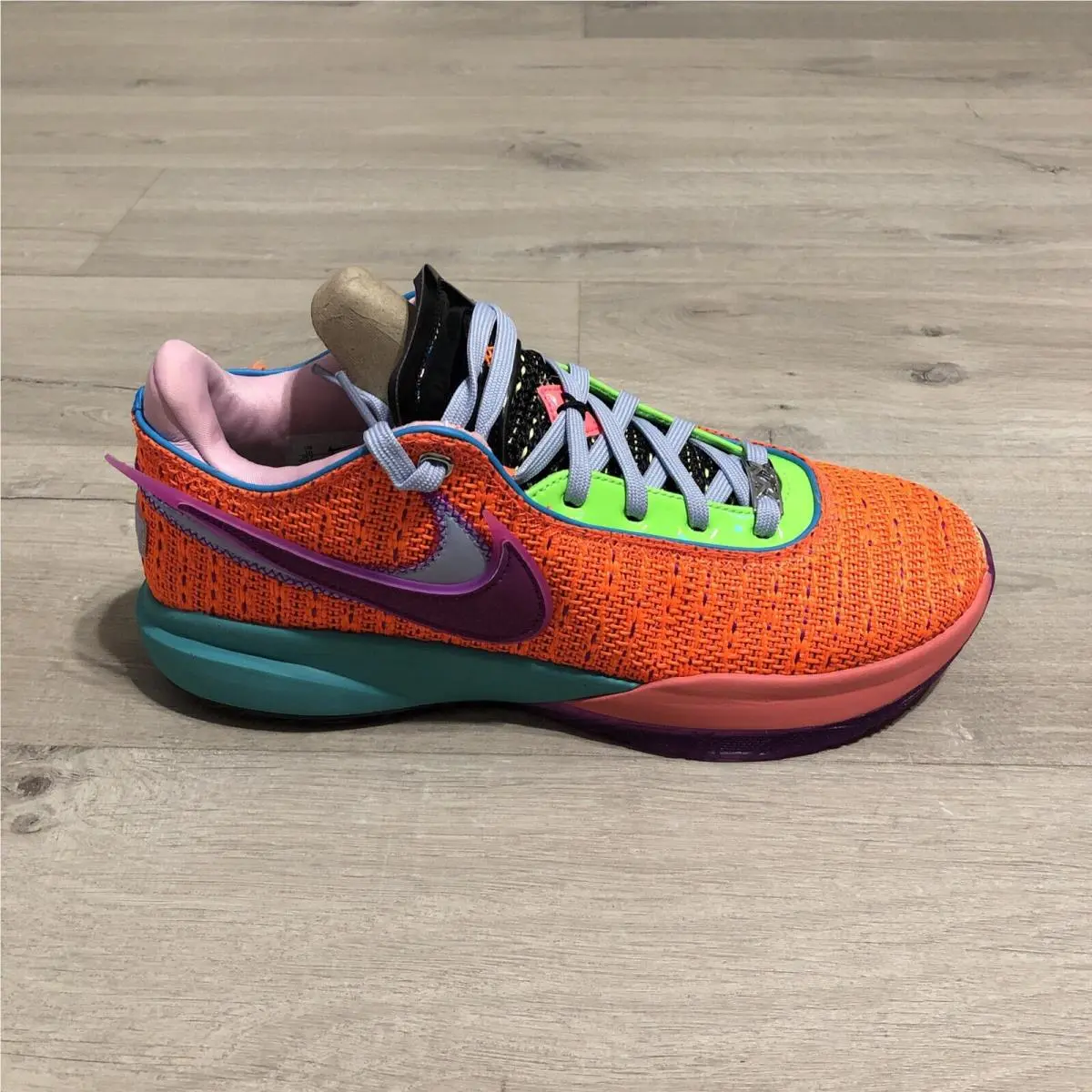 Nike shoes - Nike LeBron 20 - LeBron - DJ5423-800 - Total Orange/Vivid Purple/Green Strike/Hot Punch 7