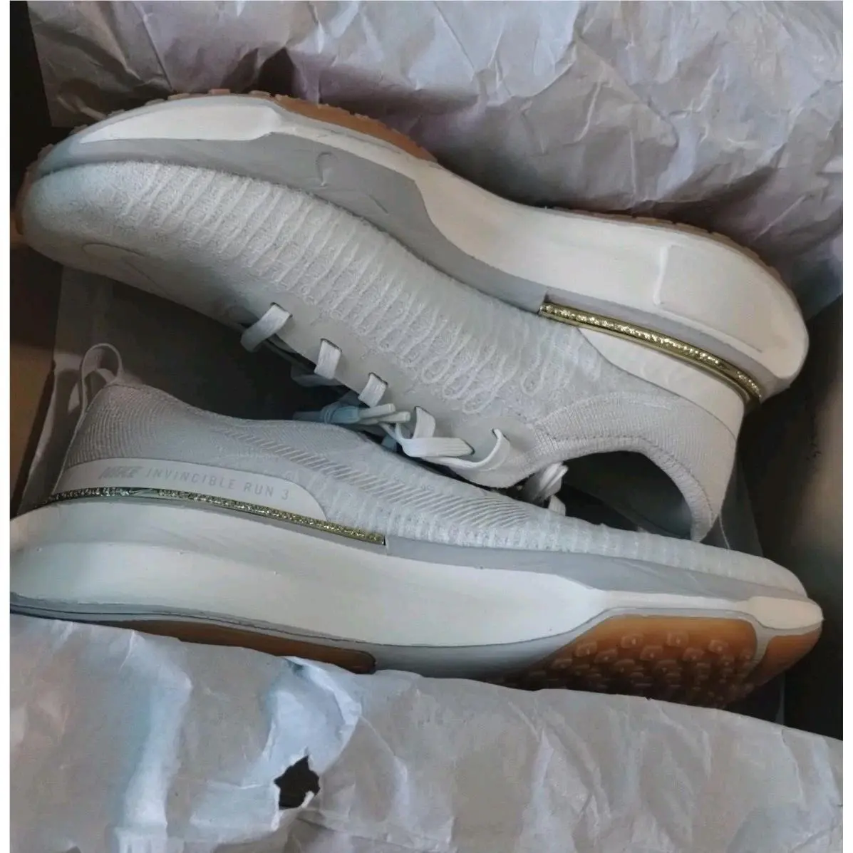 Nike shoes - Nike ZoomX Invincible - ZoomX Invincible - DR2660 008 - Light Bone/Pale Ivory-Sail (UPC: 197597077468) 9