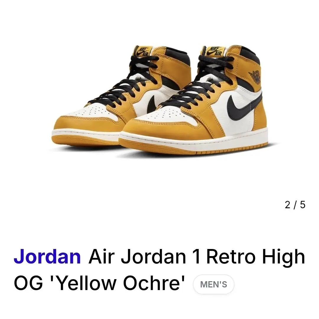 Nike shoes - Nike Air Jordan 1 - Air - DZ5485-701 - mustard 0
