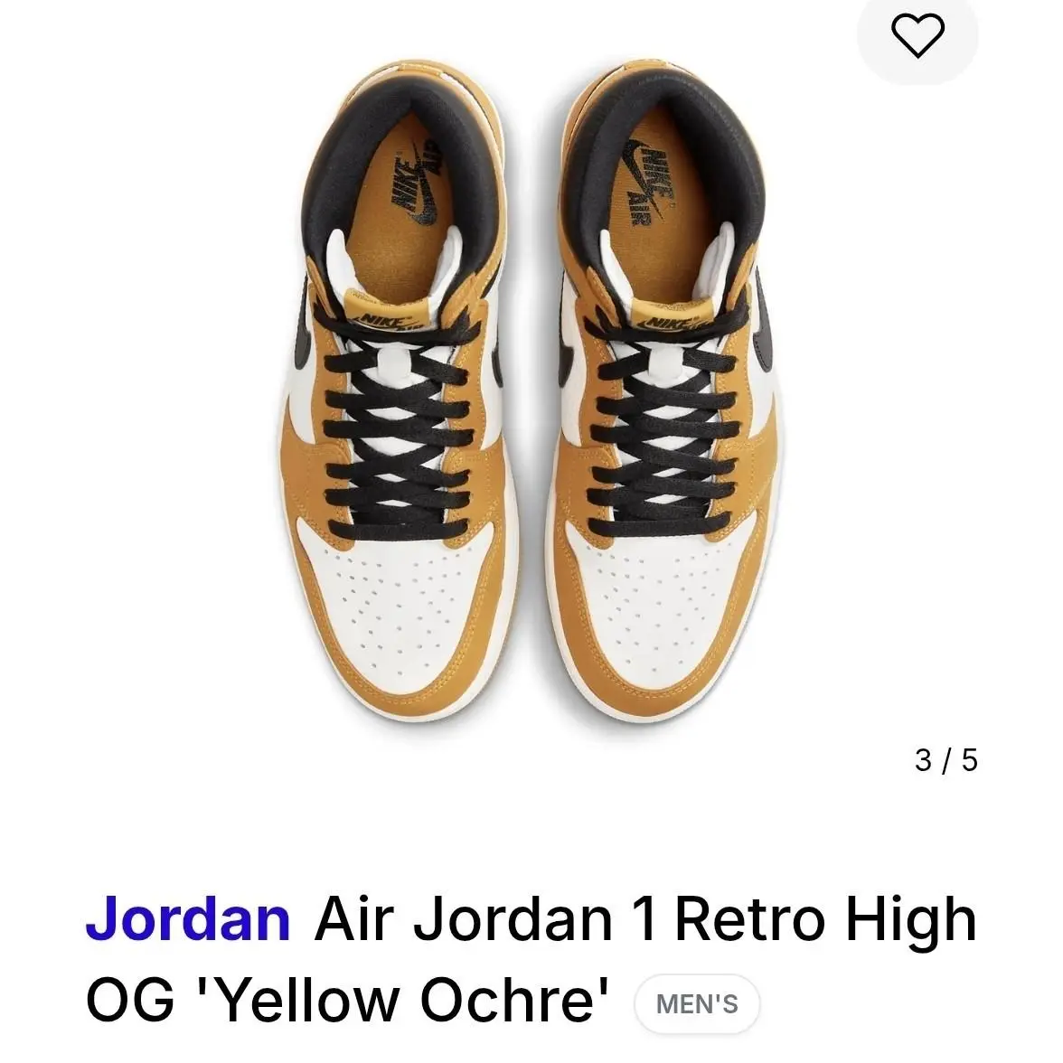 Nike shoes - Nike Air Jordan 1 - Air - DZ5485-701 - mustard 2