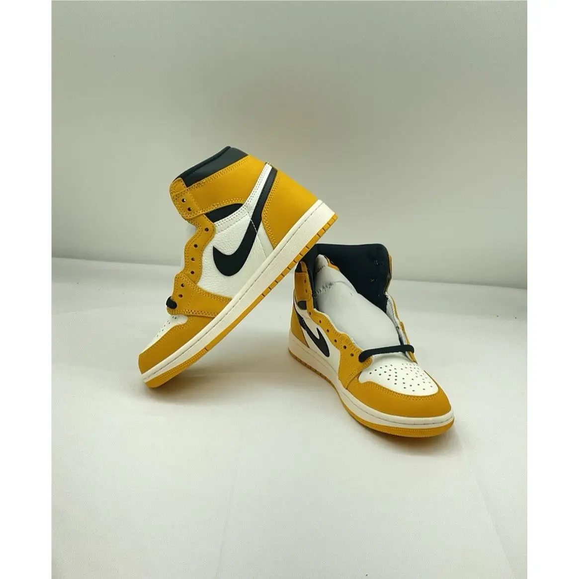 Nike Air Jordan 1 Retro High OG Men`s Size 6.5 Yellow Ochre/black-sail - Yellow, Manufacturer: Yellow Ochre/Black/Sail