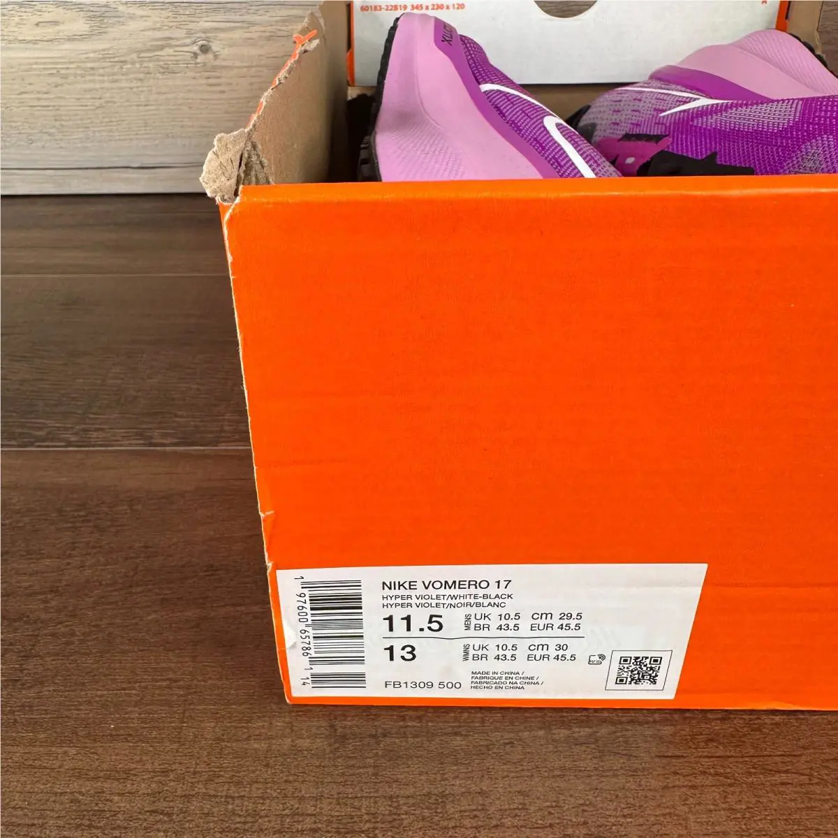 Nike shoes - Nike Vomero 17 - Vomero - FB1309-500 - Purple 7