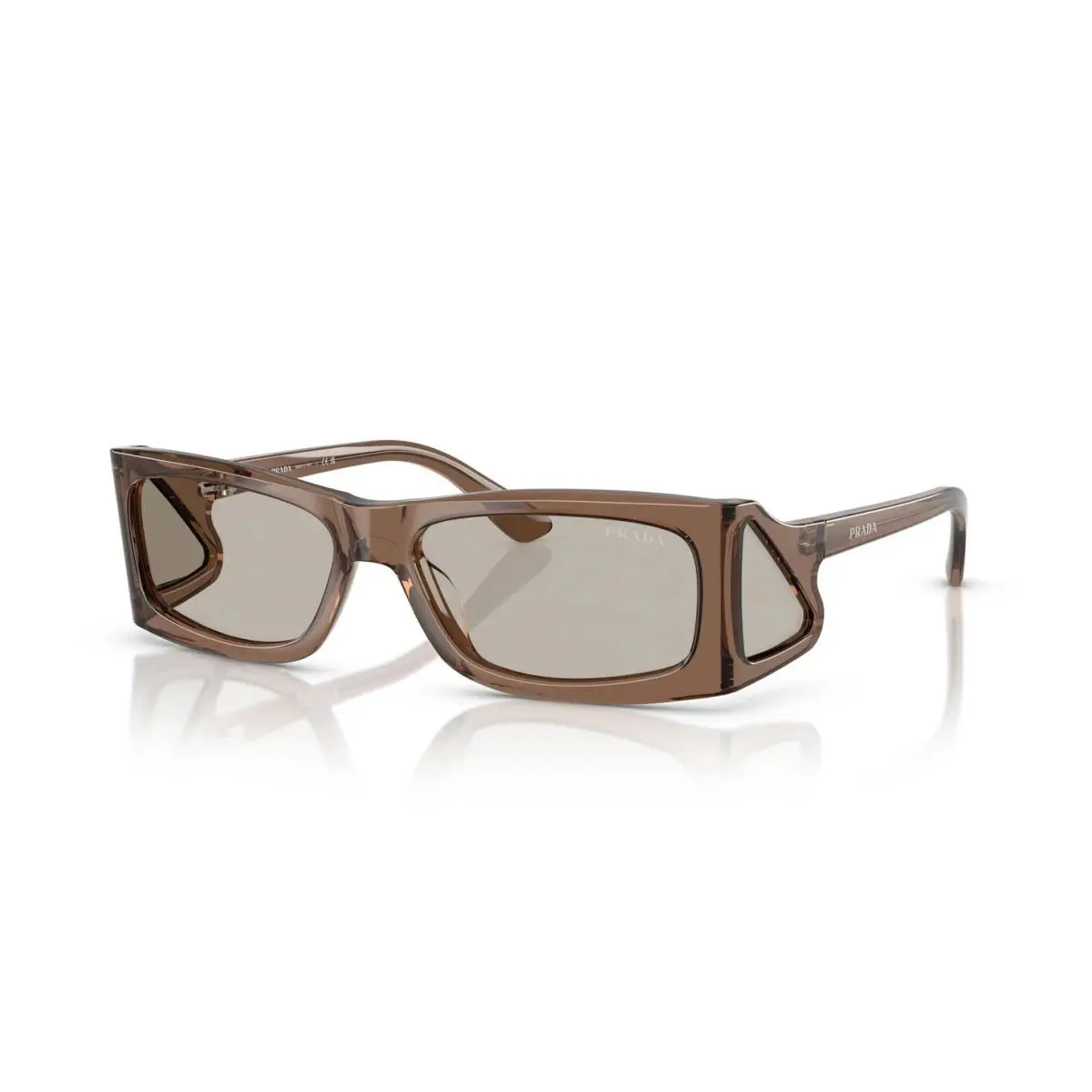 Prada PR B03S Transparent Brown/light Brown 16W-5J2 Sunglasses