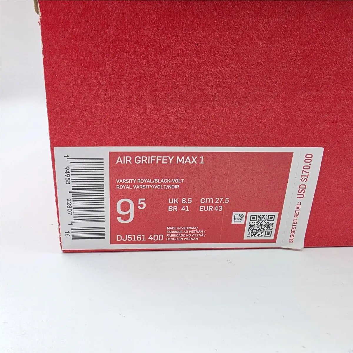 Nike shoes - Nike Air Griffey Max - Air Griffey Max - DJ5161-400 - Blue Black Volt White 14