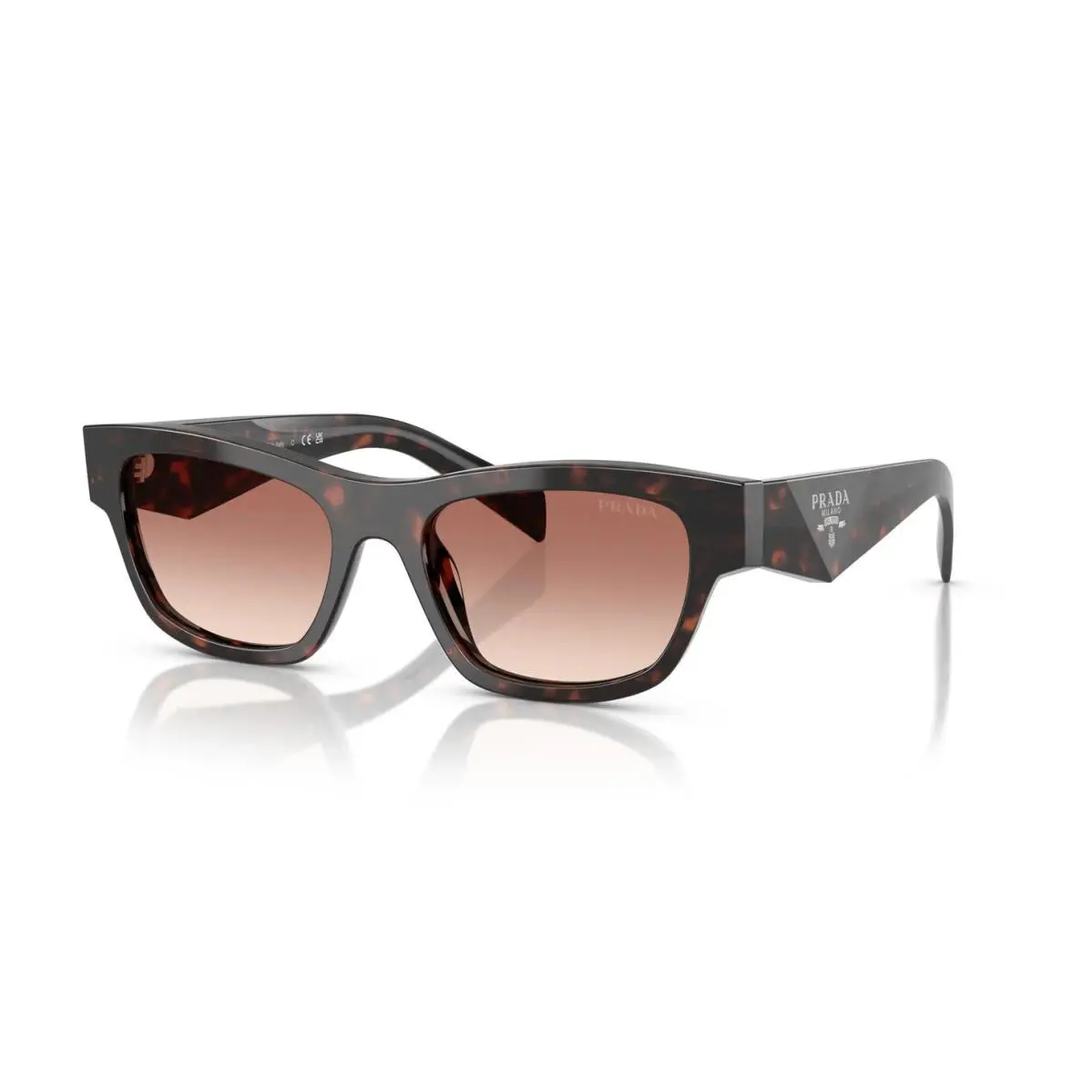 Prada PR B09S Tortoise/light Brown Gradient Bordeaux 17N-50L Sunglasses
