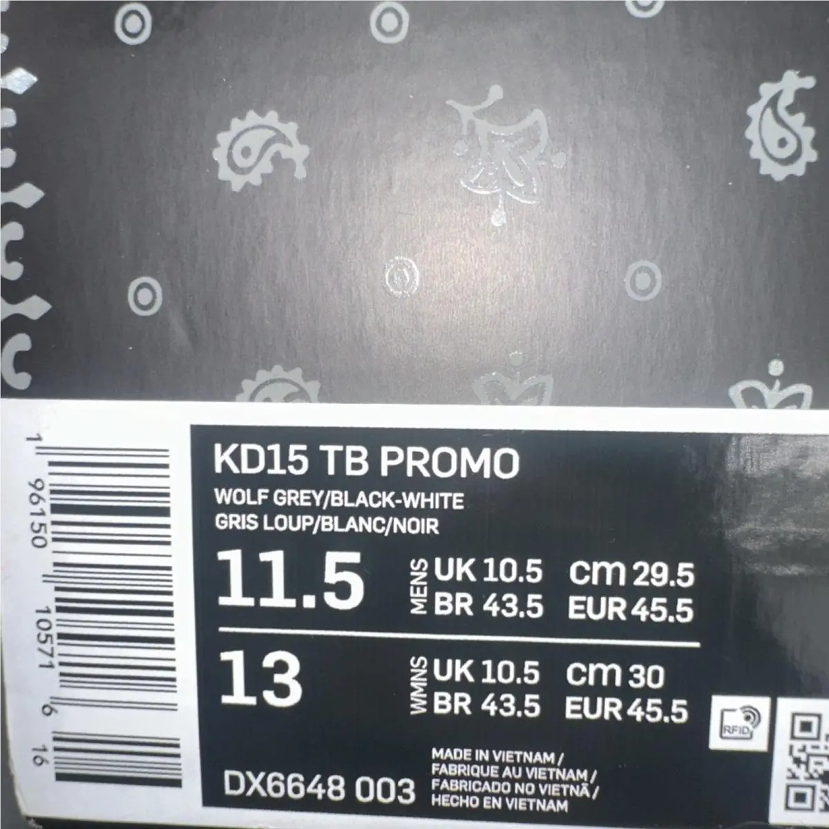 Nike shoes - Nike KD 15 - DX6648-003 - Gray 4