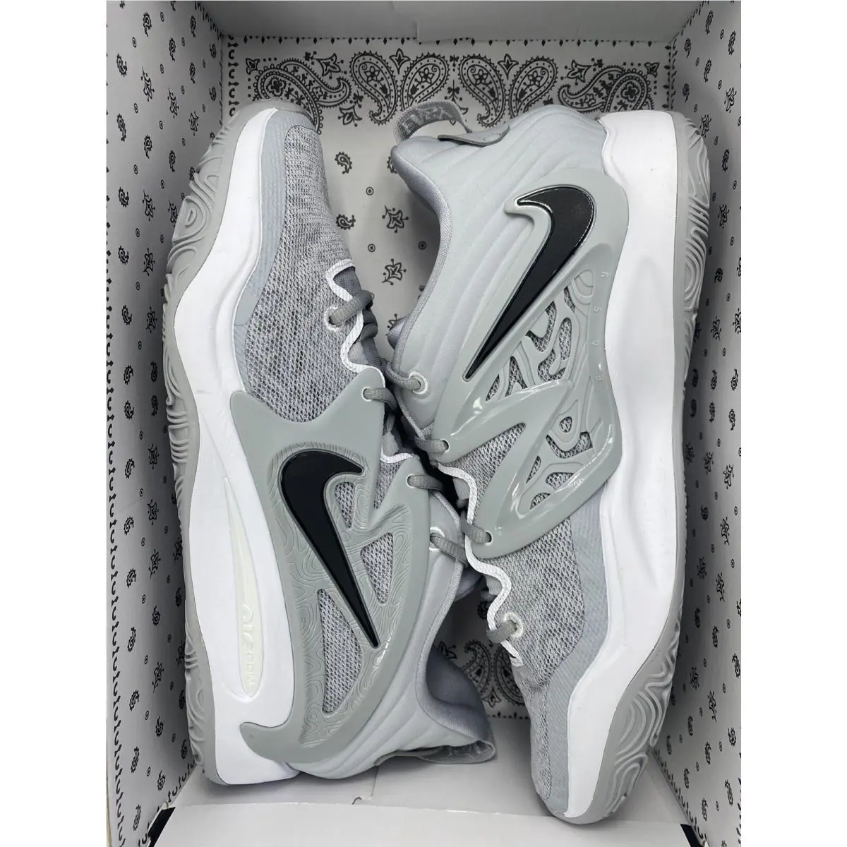 Nike shoes - Nike KD 15 - DX6648 003 - Wolf Grey/Black-White (UPC: 196150105730) 5