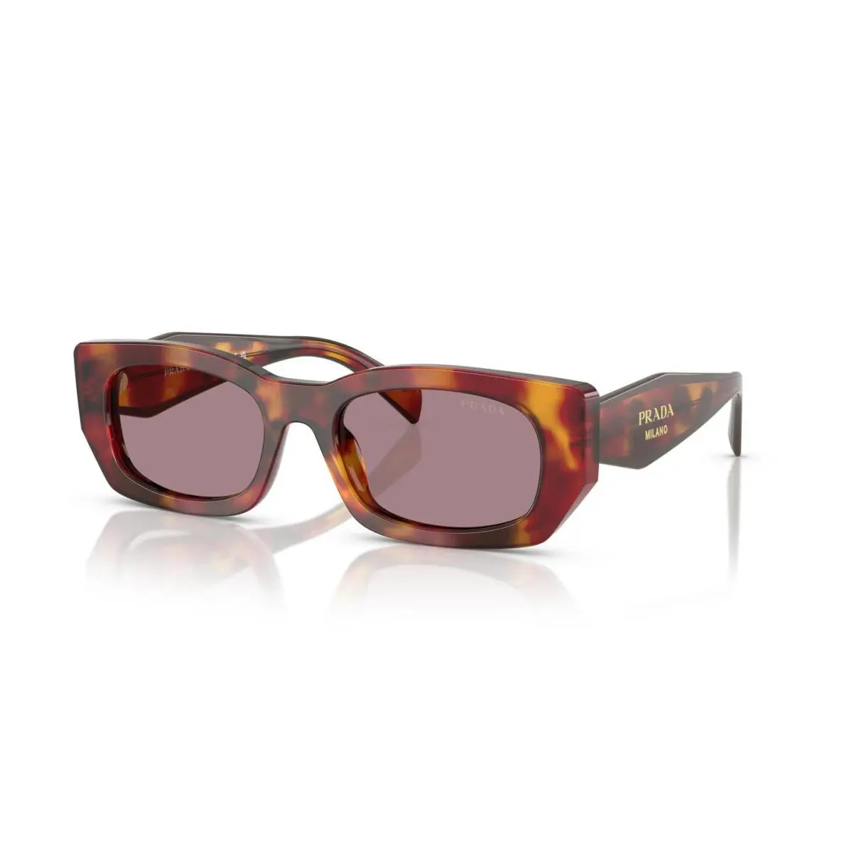 Prada PR B05S Poppy Tortoise/light Purple Brown 22A-20I Sunglasses