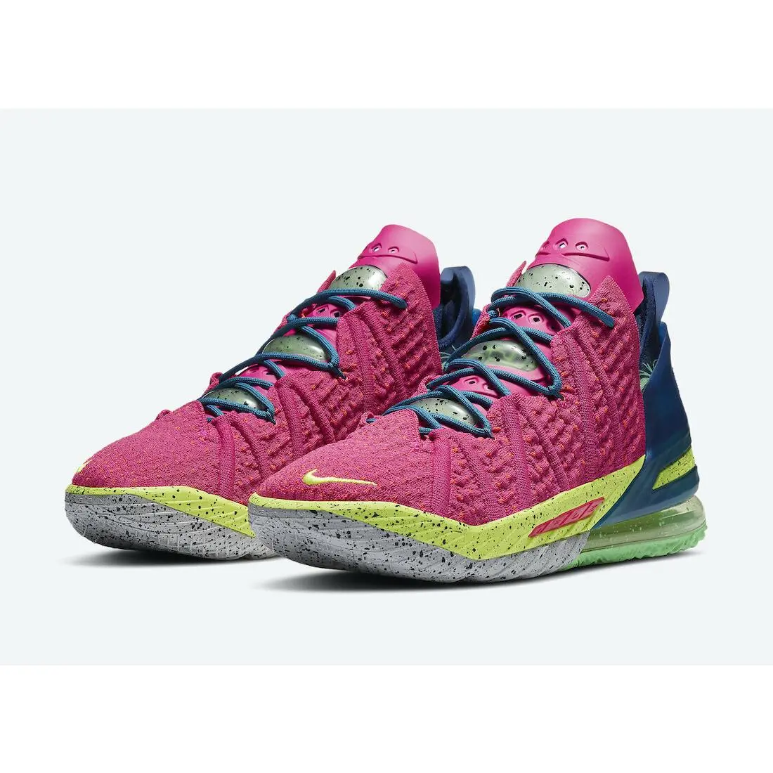 Nike Lebron 18 Los Angeles By Night Pink Shoes James Gym DB8148-600 Size 8